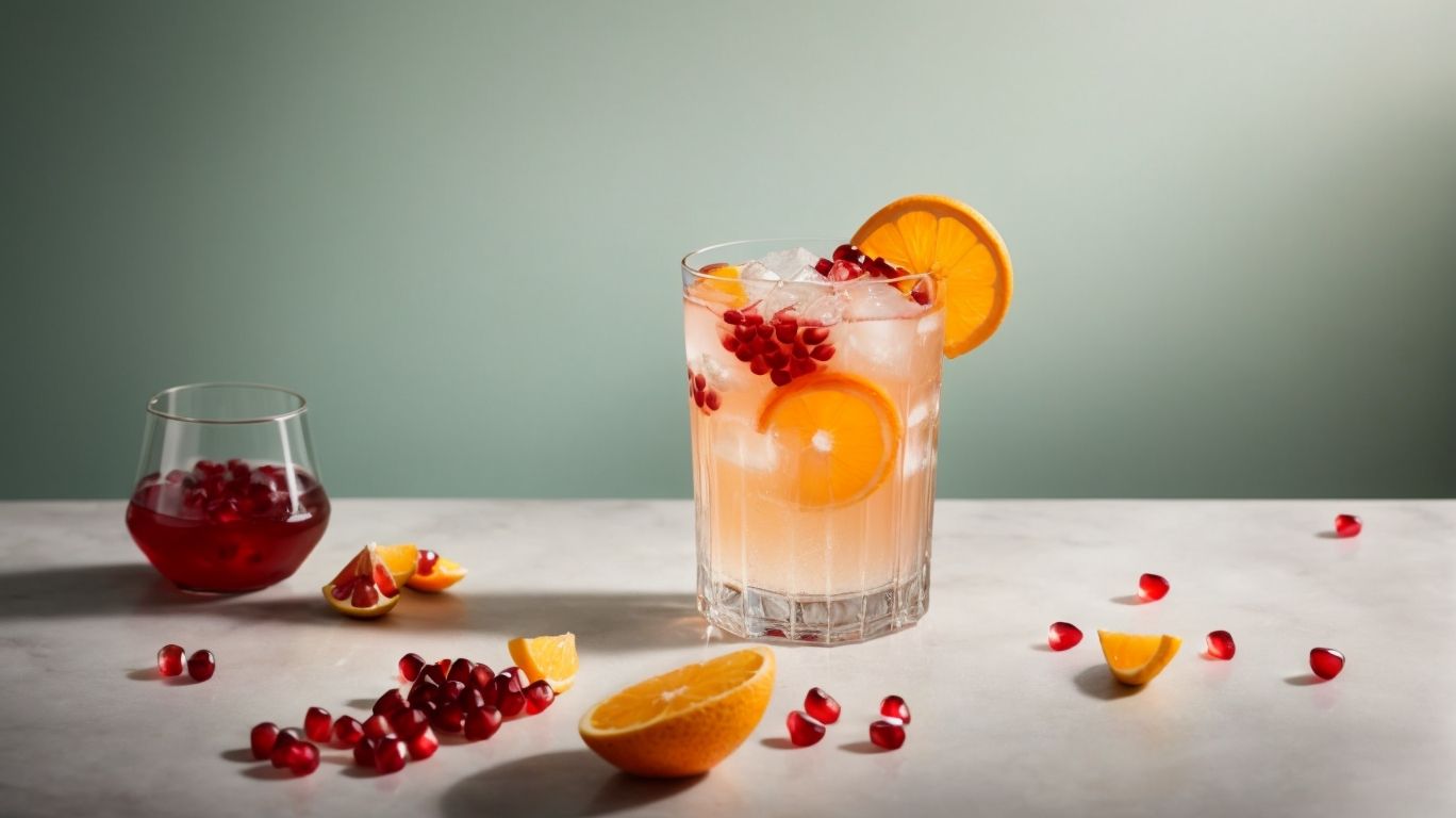 Experience the Refreshing Blend of Citrus and Pomegranate in this Spritz Recipe