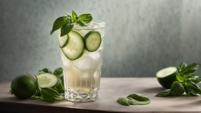 Sip on the Refreshing Cucumber Basil Gin Fizz – A Perfect Summer Cocktail