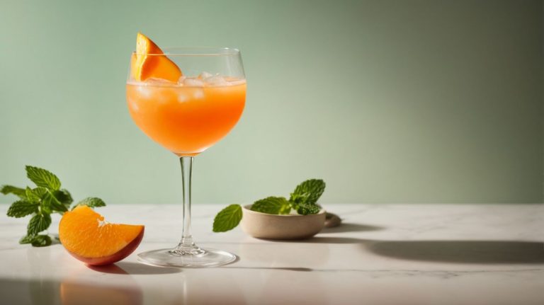 Savor Summer with a Refreshing Gingered Peach and Rum Cocktail