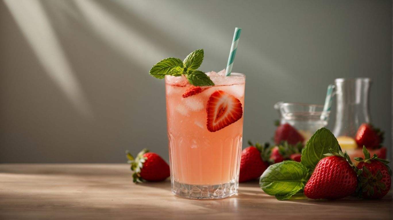 Sip on Summer with Our Refreshing Spiked Strawberry Basil Lemonade