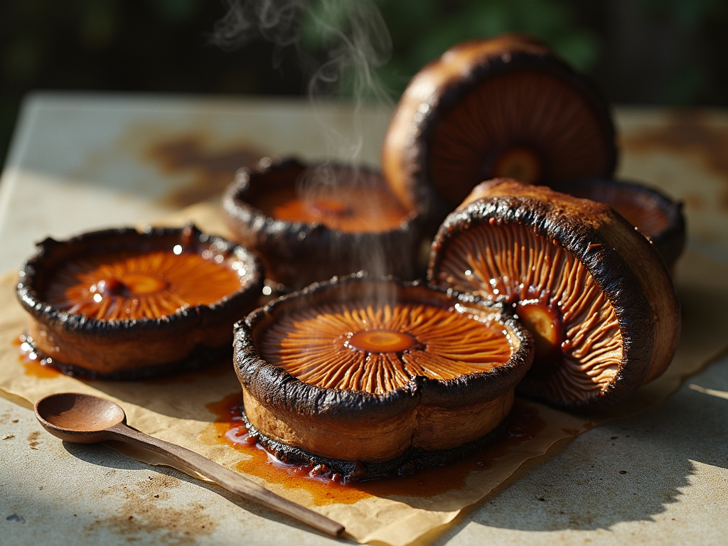Hero image for the Vegetarian Portobello Companion of Texas-Style Smoked Brisket.