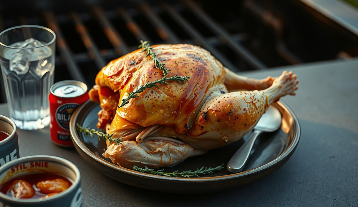 Beer-Can Chicken on the Grill: Crispy Skin, Juicy Meat, and the Real Science Behind the Steam