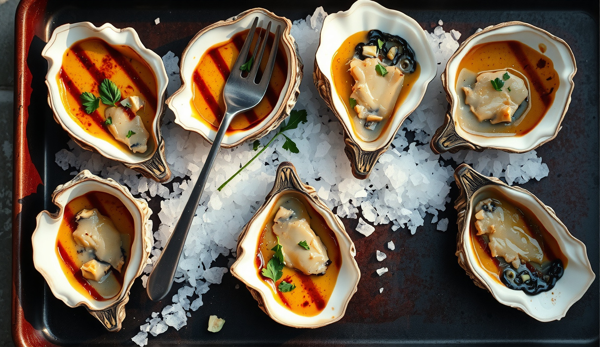 Grilled Oysters with Garlic-Parsley Butter