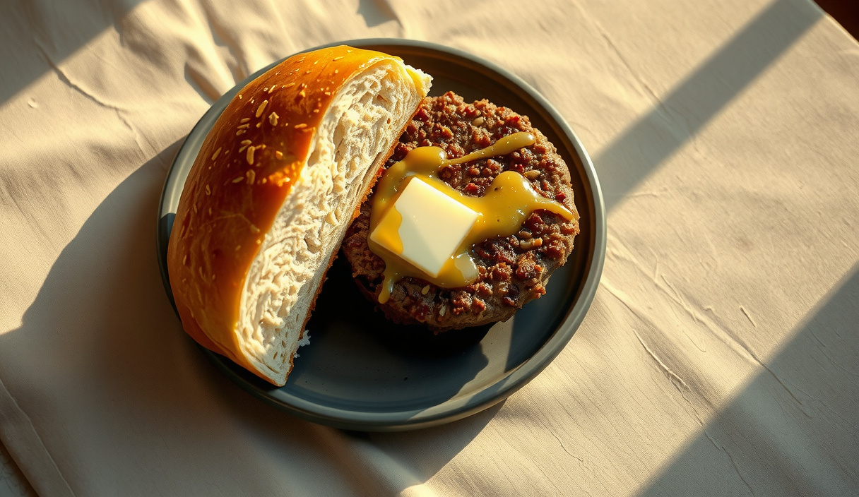 Smoked Burger with Compound-Butter Center